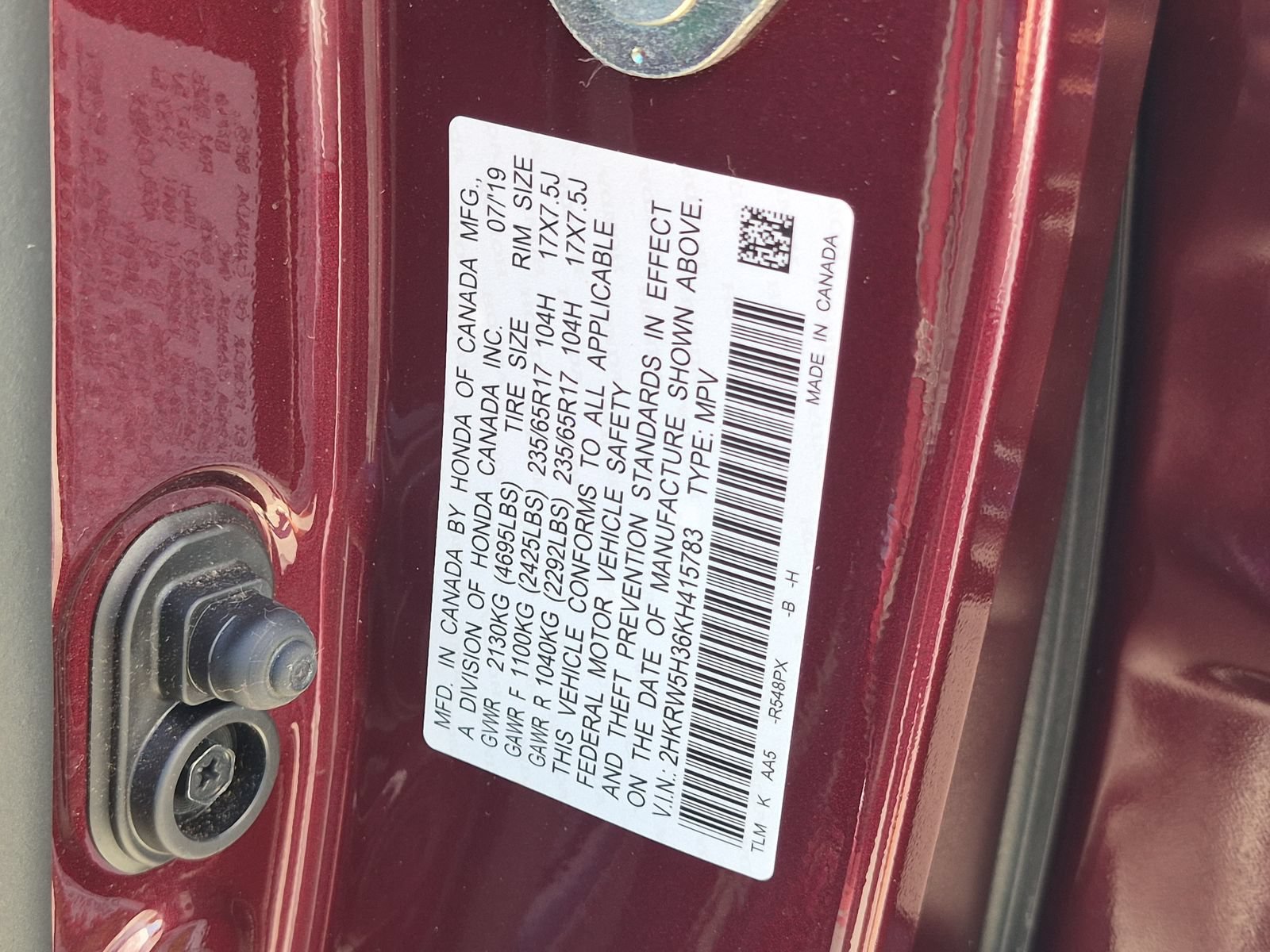 Used 2019 Honda CR-V LX image 23