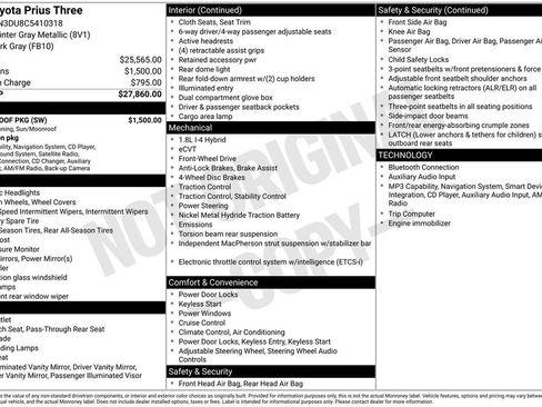 Used 2012 Toyota Prius Three w/ Solar Roof Pkg FWD image 18