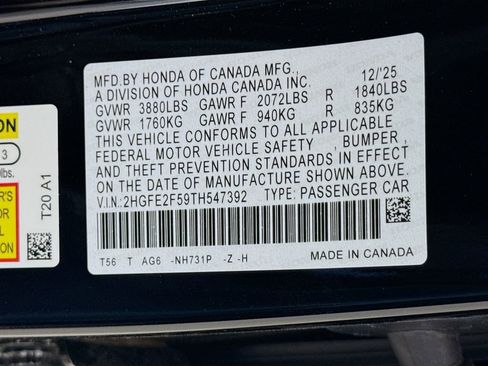 New 2026 Honda Civic Sport image 29