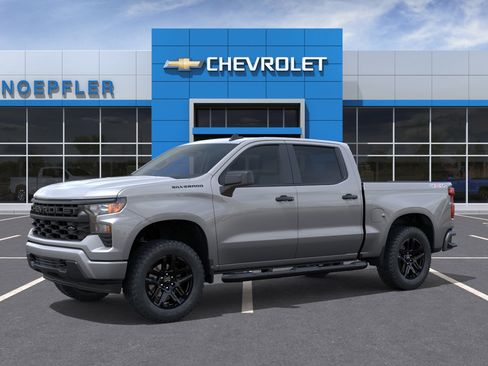 New 2026 Chevrolet Silverado 1500 Custom w/ Turbomax Blackout Package AWD/4WD image 2