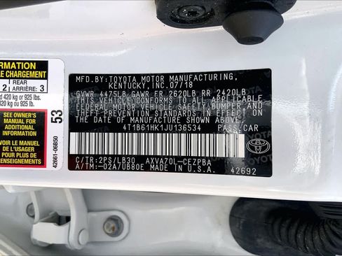 Used 2018 Toyota Camry XSE FWD image 34