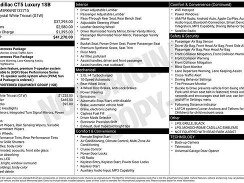 Used 2022 Cadillac CT5 Luxury RWD image 1