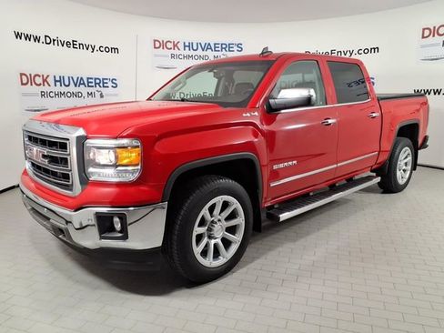 Used 2015 GMC Sierra 1500 SLT w/ SLT Crew Cab Value Package AWD/4WD image 1