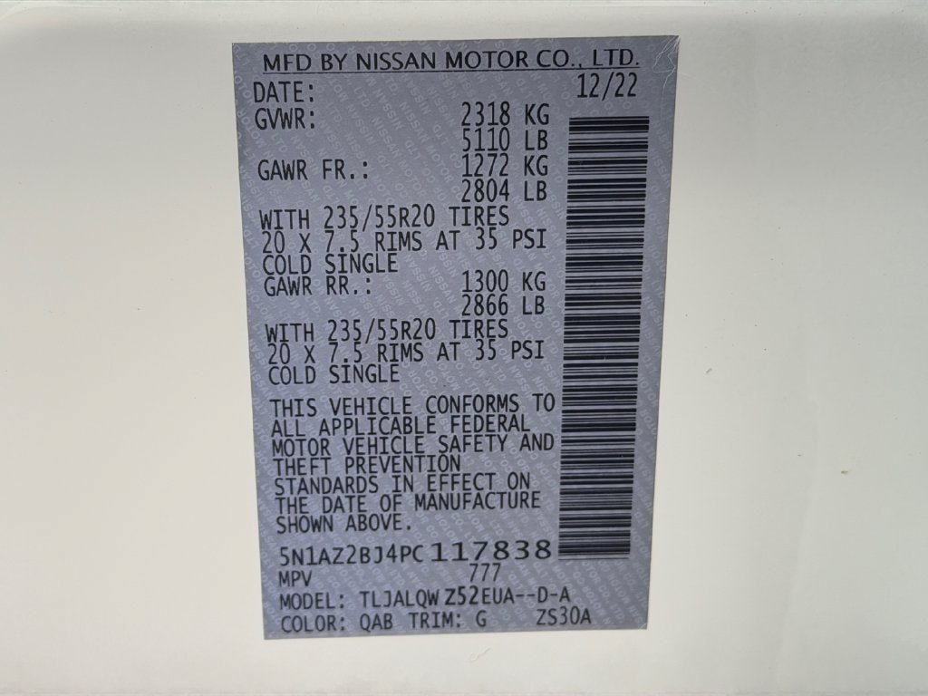 Used 2023 Nissan Murano SV w/ SV Midnight Edition Package FWD image 37