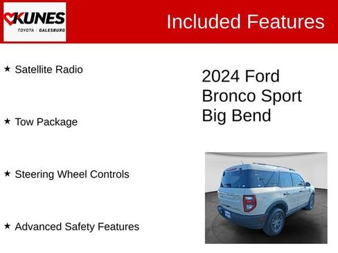 Used 2024 Ford Bronco Sport Big Bend w/ Convenience Package AWD/4WD image 3