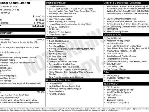 Used 2022 Hyundai Sonata Limited FWD image 29