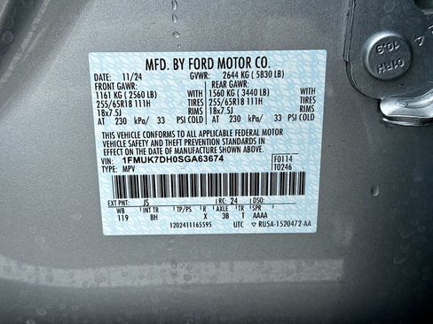 Certified 2025 Ford Explorer Active RWD image 6