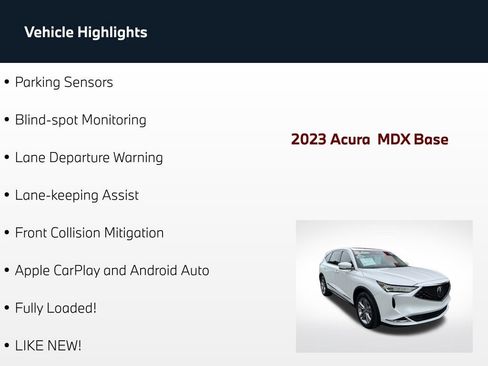 Used 2023 Acura MDX SH-AWD image 67