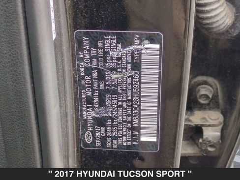 Used 2017 Hyundai Tucson Sport w/ Cargo Package AWD/4WD image 35