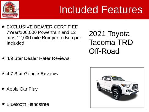 Used 2021 Toyota Tacoma TRD Off-Road w/ Technology Package AWD/4WD image 4