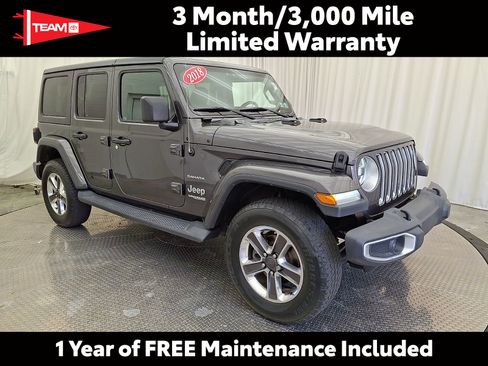 Used 2018 Jeep Wrangler Unlimited Sahara w/ Cold Weather Group AWD/4WD image 1