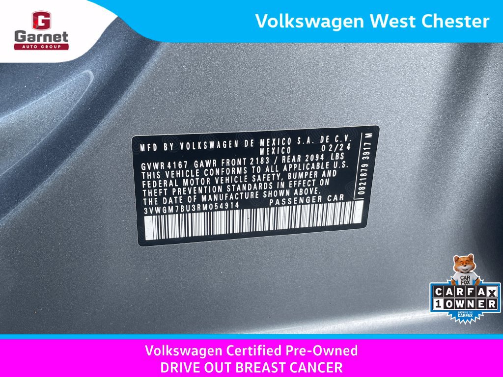 Certified 2024 Volkswagen Jetta SEL FWD image 17