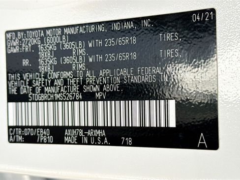 Used 2021 Toyota Highlander XLE image 45