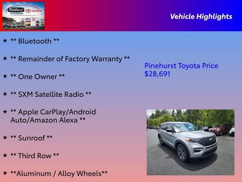 Used 2022 Ford Explorer XLT w/ Equipment Group 202A RWD image 16