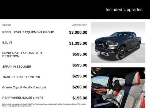 Certified 2019 RAM 1500 Rebel w/ Rebel Level 2 Equipment Group image 5