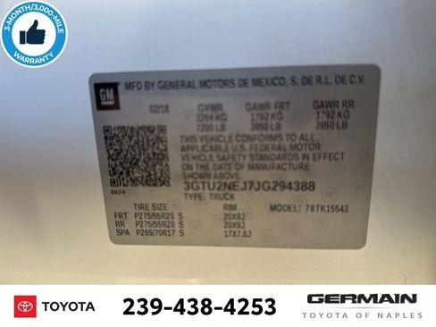 Used 2018 GMC Sierra 1500 SLT w/ SLT Premium Package image 26