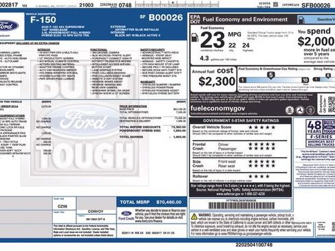 Used 2025 Ford F150 Lariat w/ Equipment Group 501A Mid AWD/4WD image 2