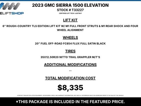 Used 2023 GMC Sierra 1500 Elevation w/ X31 Off-Road Package AWD/4WD image 1