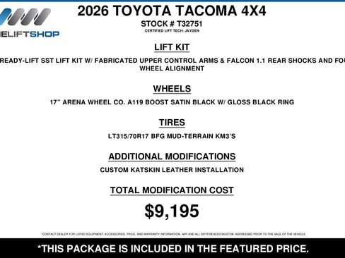 Used 2026 Toyota Tacoma TRD Sport AWD/4WD image 2