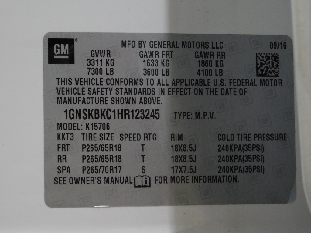 Used 2017 Chevrolet Tahoe LT w/ Luxury Package AWD/4WD image 66