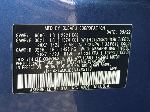Used 2022 Subaru Ascent Onyx Edition AWD/4WD image 27