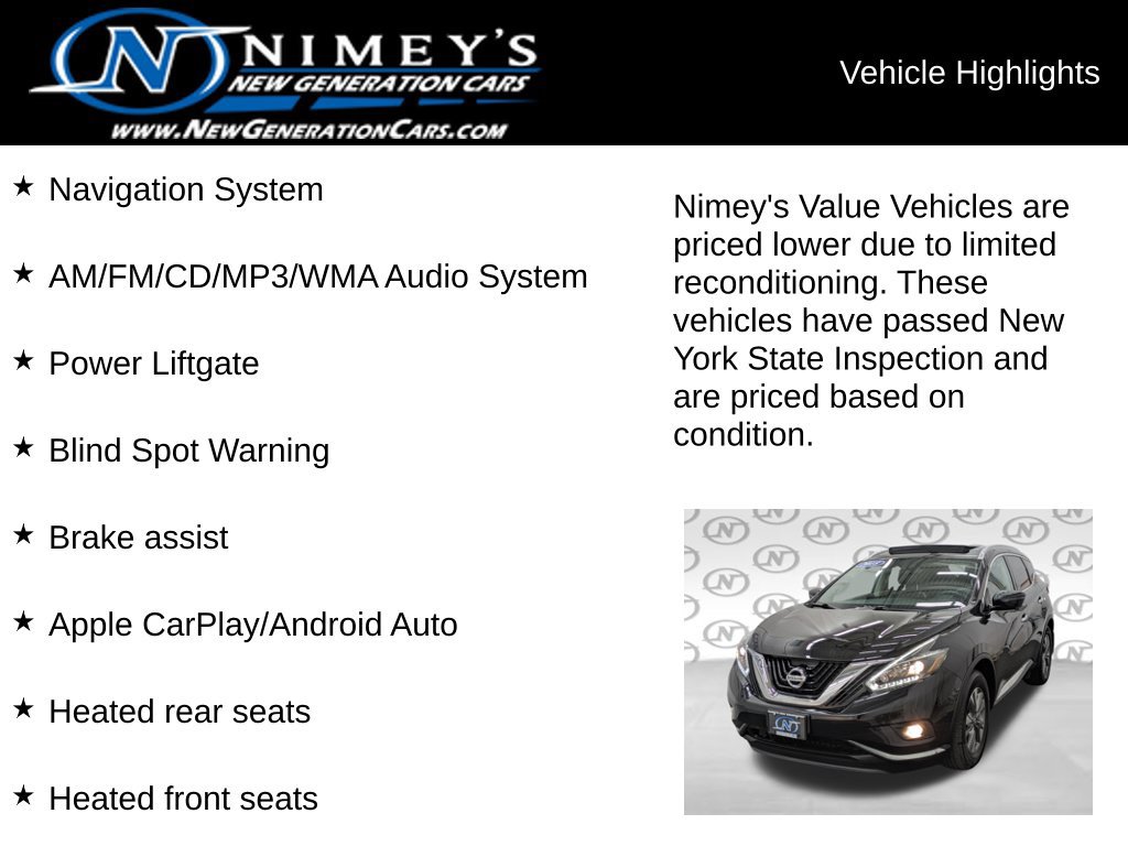 Used 2018 Nissan Murano SL AWD/4WD image 10