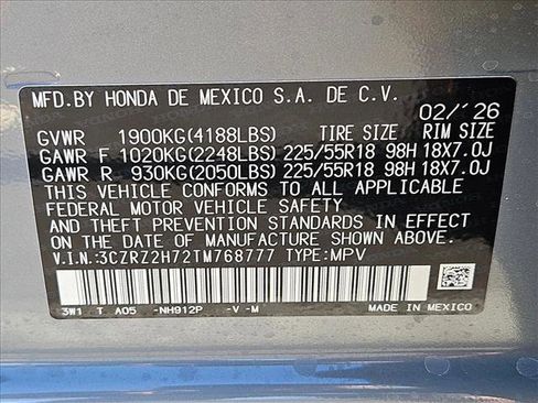Used 2026 Honda HR-V EX-L image 28