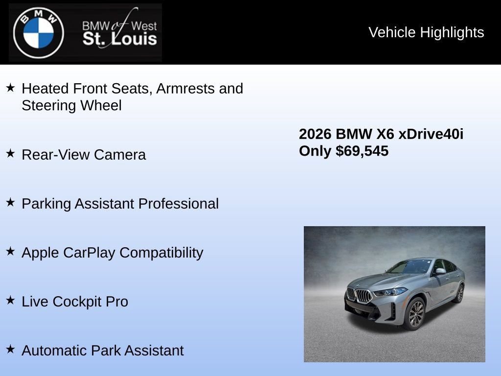 Used 2026 BMW X6 xDrive40i AWD/4WD image 16