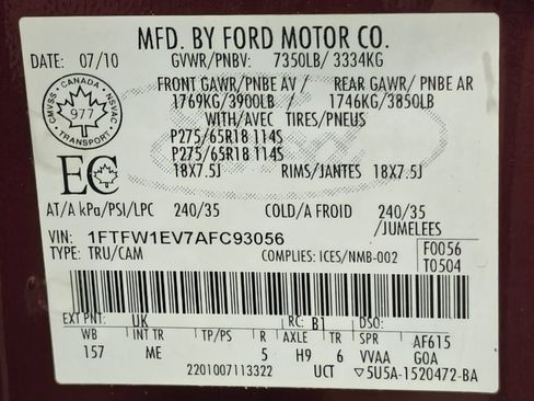 Used 2010 Ford F150 XLT image 44