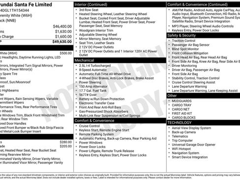 Certified 2026 Hyundai Santa Fe Limited AWD/4WD image 29