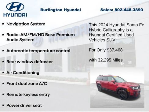 Used 2024 Hyundai Santa Fe Calligraphy AWD/4WD image 7
