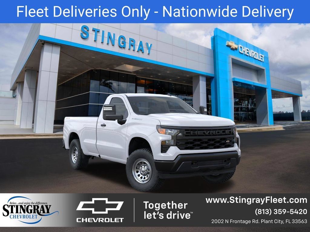 New 2024 Chevrolet Silverado 1500 W/T w/ Trailering Package AWD/4WD image 1