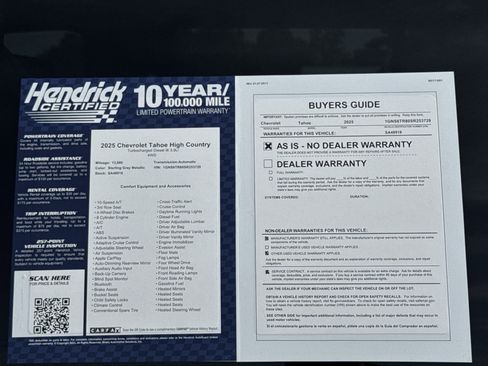 Used 2025 Chevrolet Tahoe High Country AWD/4WD image 43