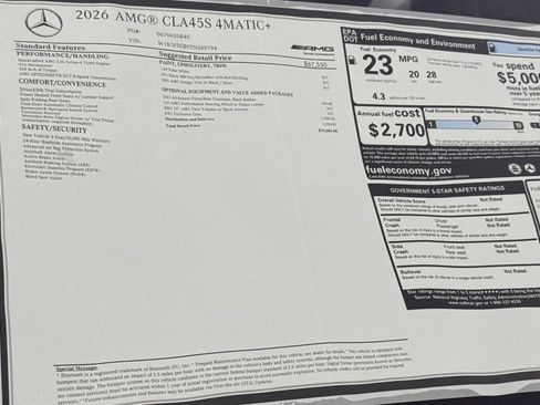 New 2026 Mercedes-Benz CLA 45 AMG AMG CLA 45 image 19