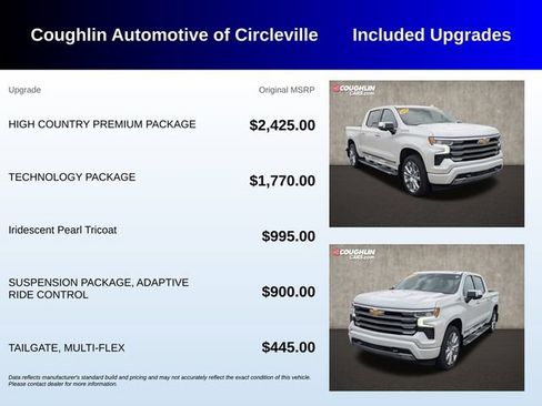 Used 2023 Chevrolet Silverado 1500 High Country w/ High Country Premium Package AWD/4WD image 3