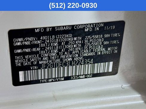 Used 2020 Subaru Crosstrek Hybrid w/ Popular Package #3 image 41