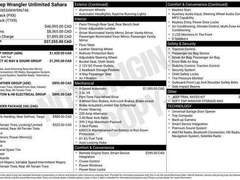 Used 2019 Jeep Wrangler Unlimited Sahara w/ Dual Top Group image 43