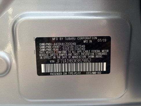 Used 2019 Subaru WRX Limited image 31