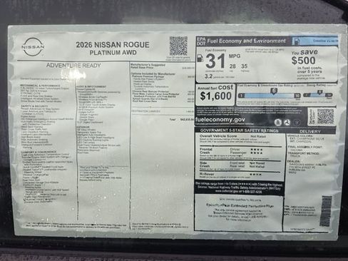 New 2026 Nissan Rogue Platinum w/ Platinum Premium Package image 31