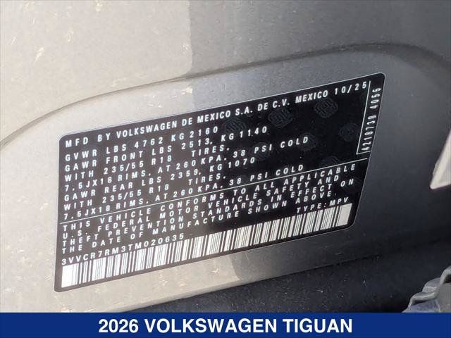 Certified 2026 Volkswagen Tiguan S w/ 18" Wheel Package FWD image 20