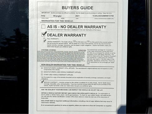 Certified 2021 Jeep Wrangler Unlimited Sport image 26