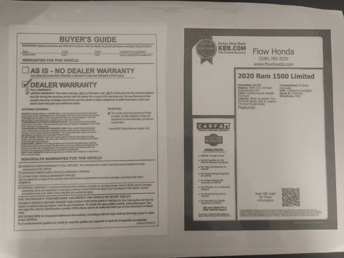 Used 2020 RAM 1500 Limited image 37