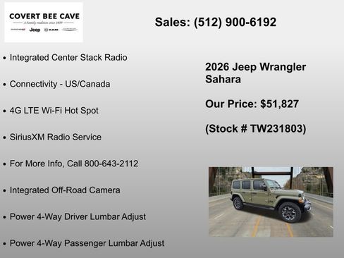 New 2026 Jeep Wrangler Unlimited Sahara AWD/4WD image 36
