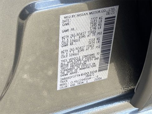 New 2026 Nissan Frontier SV w/ SV Convenience Package image 20