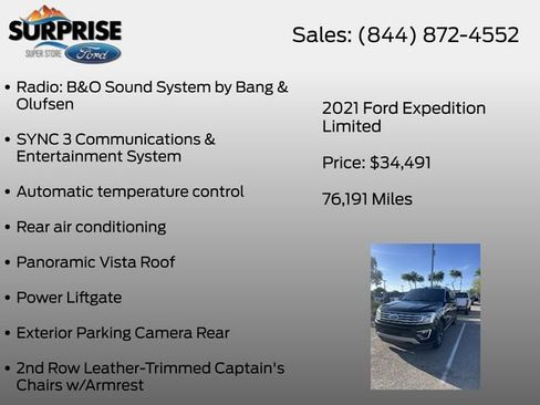 Used 2021 Ford Expedition Limited AWD/4WD image 14