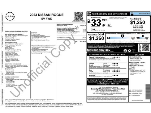 Used 2023 Nissan Rogue SV FWD image 2