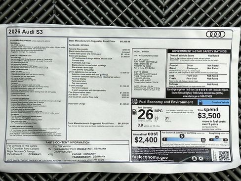 New 2026 Audi S3 Premium image 35
