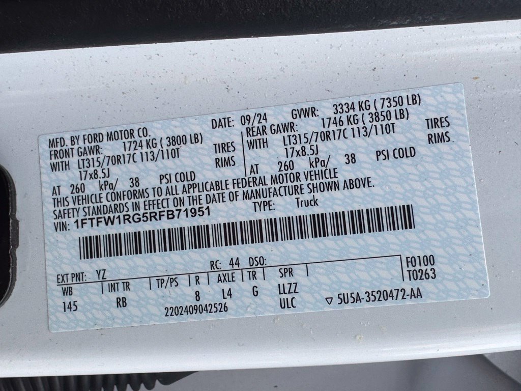 Certified 2024 Ford F150 Raptor AWD/4WD image 57