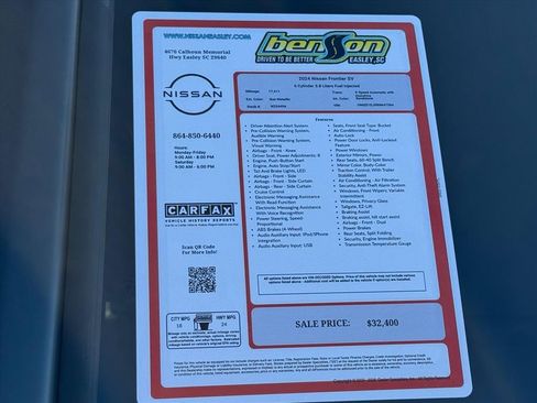 Certified 2024 Nissan Frontier SV w/ Technology Package image 25