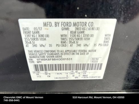 Used 2017 Ford Explorer Limited image 5